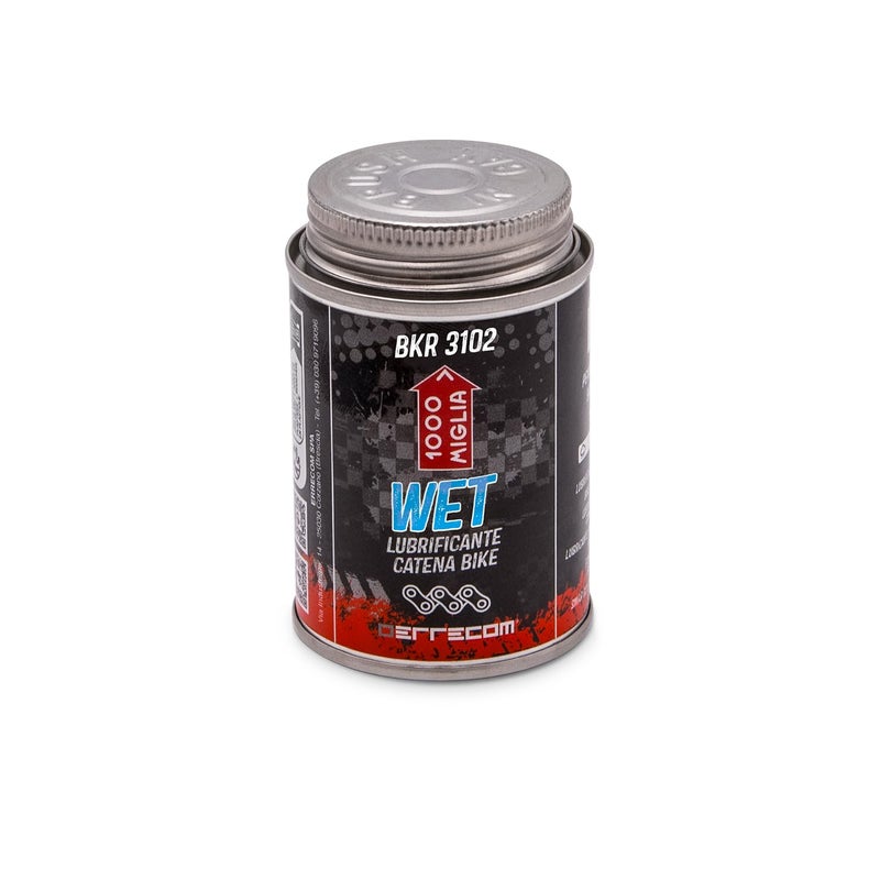 ERRECOM 1000 Miglia BKR 3102-4 fl oz (120 mL) Can, Wet Lube Bike Chain, for Wet and Muddy Weather Conditions, Brush Included - Image 2